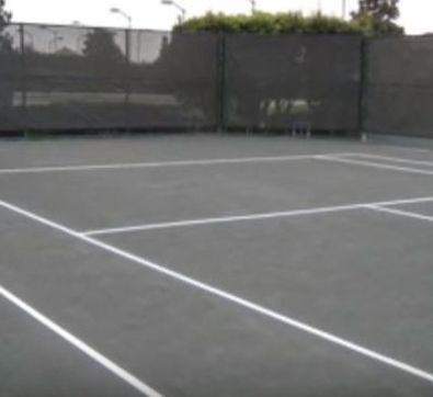 Finished Repairing Tennis Court Jersey Strong Paving Trenton NJ