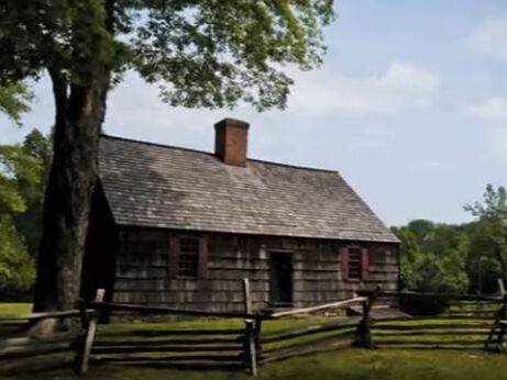 Morrris County Cavalry Captain Henry Wick's Cabin in Jockey Hollow Jersey Strong Paving 
